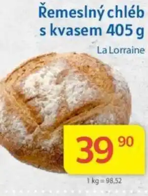 Kubík potraviny Řemeslný chléb s kvasem 405 g nabídka
