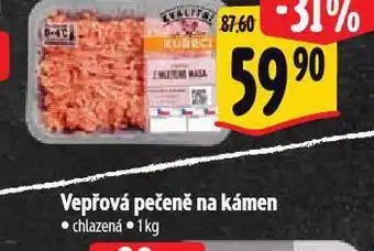 Albert Vepřová pečeně na kámen nabídka