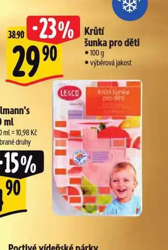 Albert Krůtí šunka pro děti nabídka