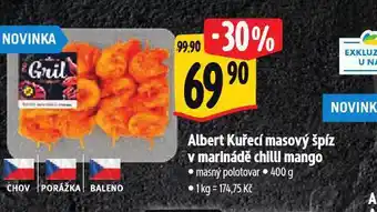 Albert Albert kuřecí masový špíz v marinádě chilli - mango nabídka