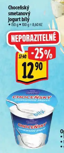 Albert Choceňský smetanový jogurt bílý nabídka
