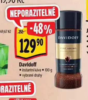 Albert Davidoff instantní káva nabídka