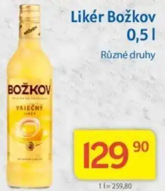 Kubík potraviny Likér Božkov 0,5l nabídka