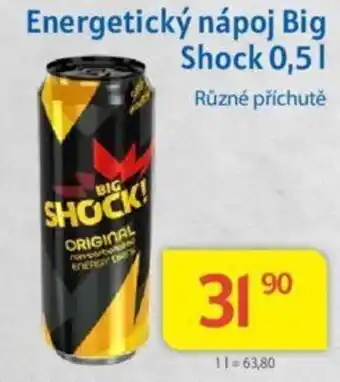 Kubík potraviny Energetický nápoj Big Shock 0,5l nabídka