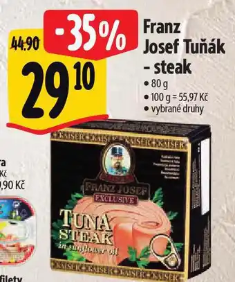 Albert Franz josef tuňák steak nabídka
