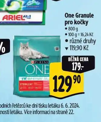 Albert Purina one granule pro kočky nabídka