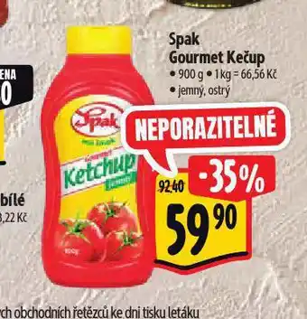 Albert Spak gourmet kečup nabídka