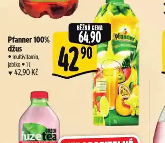 Albert Pfanner 100% džus nabídka