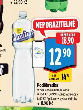 Albert Poděbradka ochucená nabídka