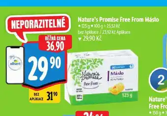 Albert Free from máslo nabídka