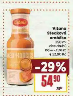 Billa Vitana steaková omáčka nabídka