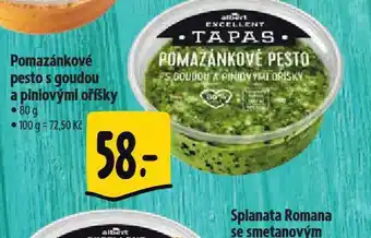 Albert Pomazánkové pesto s goudou a piniovými oříšky nabídka