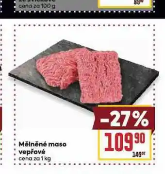 Billa Mělněné maso vepřové nabídka