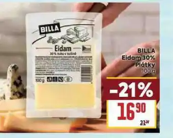 Billa Billa eidam 30% plátky nabídka