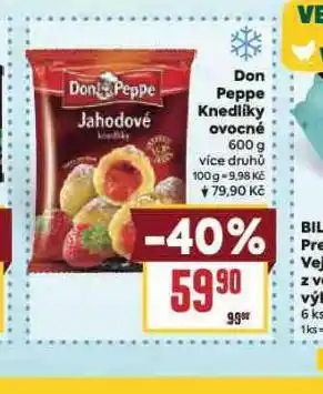 Billa Don peppe knedlíky ovocné nabídka