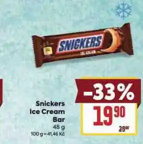 Billa Snickers ice cream bar nabídka