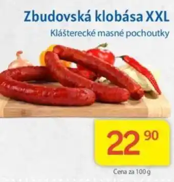 Kubík potraviny Zbudovská klobása XXL nabídka