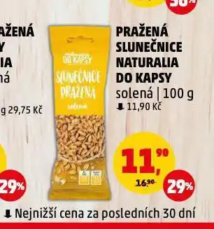 Penny Market Pražená slunečnice naturalia do kapsy nabídka