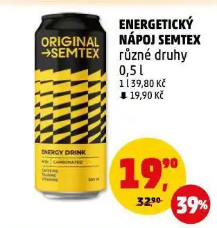 Penny Market Semtex energy drink nabídka
