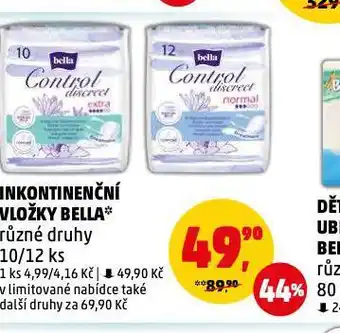 Penny Market Bella inkontinenční vložky nabídka