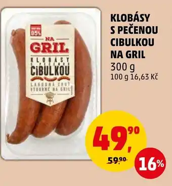 Penny Market KLOBÁSY S PEČENOU CIBULKOU NA GRIL nabídka
