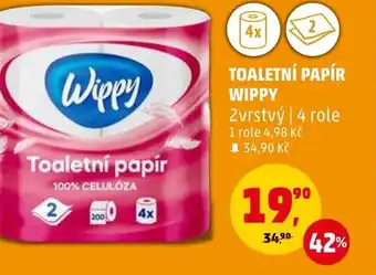 Penny Market TOALETNÍ PAPÍR WIPPY nabídka