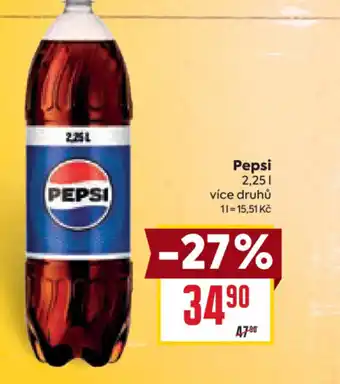 Billa Pepsi 2,25L nabídka