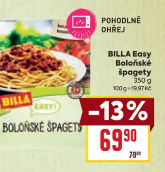 Billa BILLA Easy Boloňské špagety nabídka