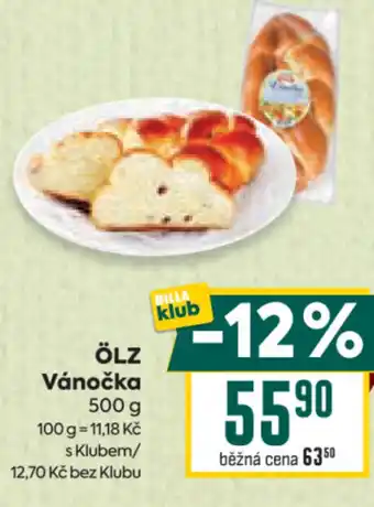 Billa ÖLZ Vánočka nabídka