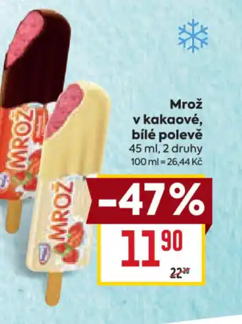 Billa Mrož v kakaové, bílé polevě nabídka