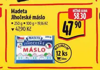 Albert Madeta jihočeské máslo nabídka