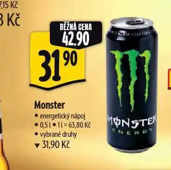 Albert Monster energy drink nabídka