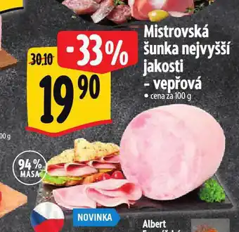 Albert Mistrovská šunka nabídka