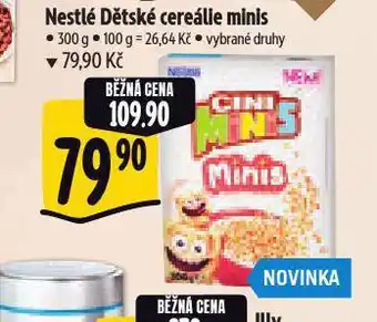 Albert Nestlé dětské cereálie nabídka