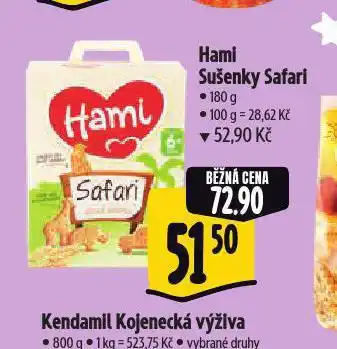 Albert Hami sušenky safari nabídka