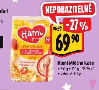 Albert Hami mléčná kaše nabídka