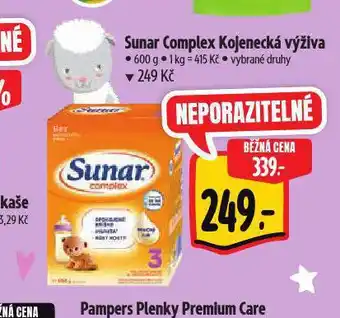 Albert Sunar kojenecká výživa nabídka