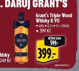 Albert Grant's triple wood whisky nabídka