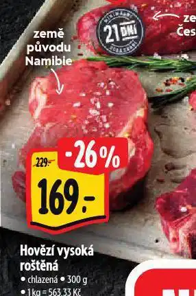 Albert Hovězí vysoká roštěná nabídka
