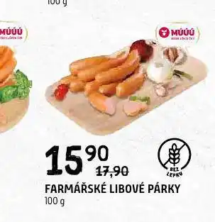Terno Farmářské libové párky nabídka