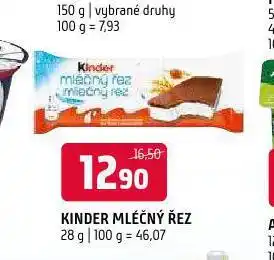Terno Kinder mléčný řez nabídka