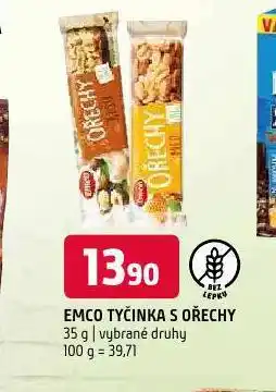 Terno Emco tyčinka s ořechy nabídka