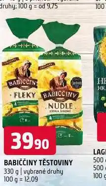 Terno Babiččiny těstoviny nabídka