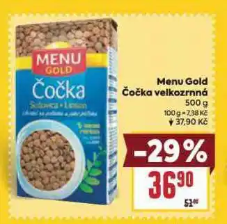 Billa Menu gold čočka velkozrnná nabídka