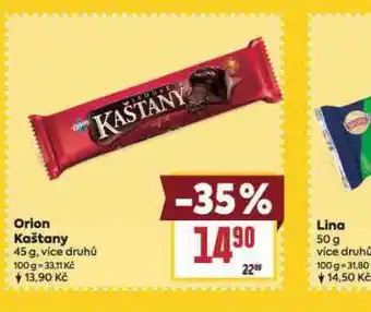 Billa Orion kaštany nabídka