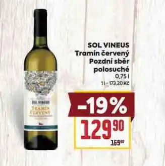 Billa Sol vineus tramín červený nabídka