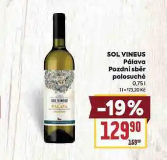 Billa Sol vineus pálava nabídka