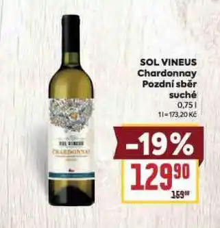 Billa Sol vineus chardonnay nabídka