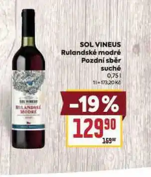 Sol vineus rulandské modré