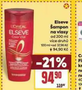 Billa Loreal elseve šampon nabídka
